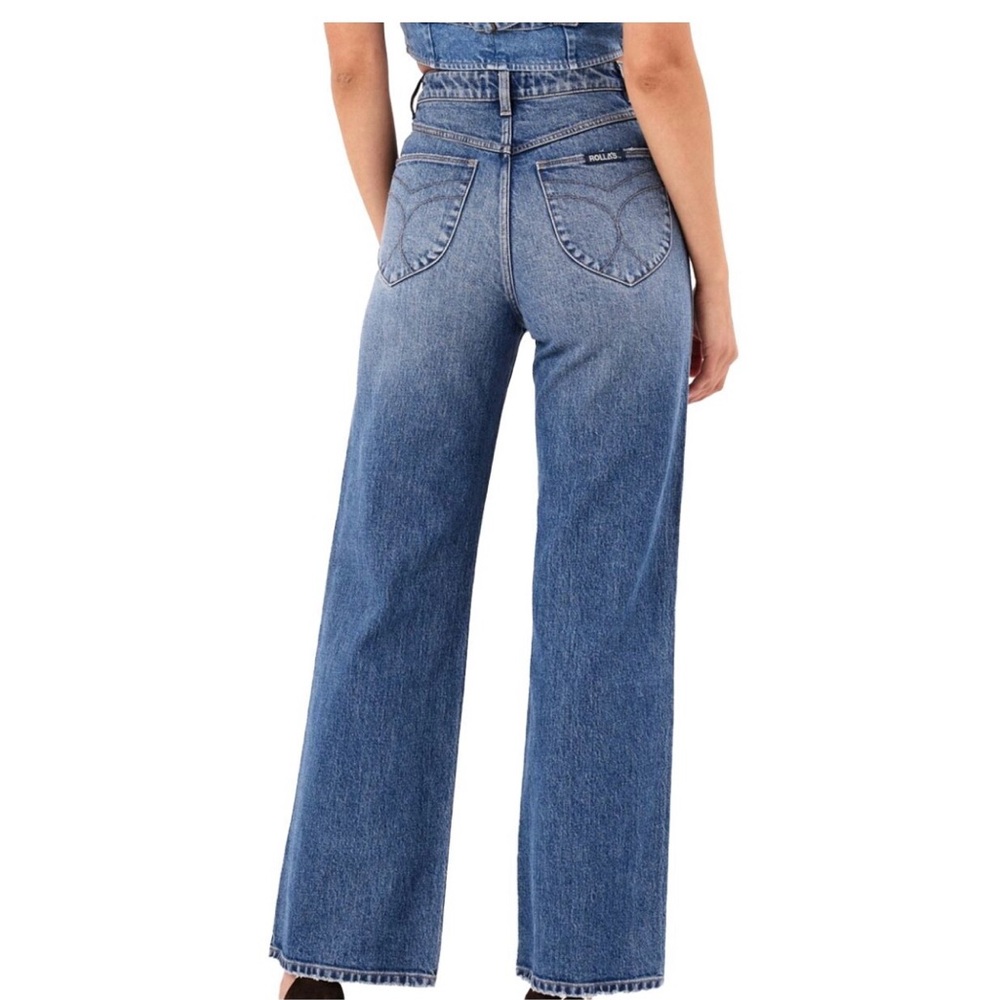 ROLLA'S Studio Flare Wide Leg Jeans High-Waisted